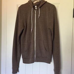 american apparel zip up hoodie